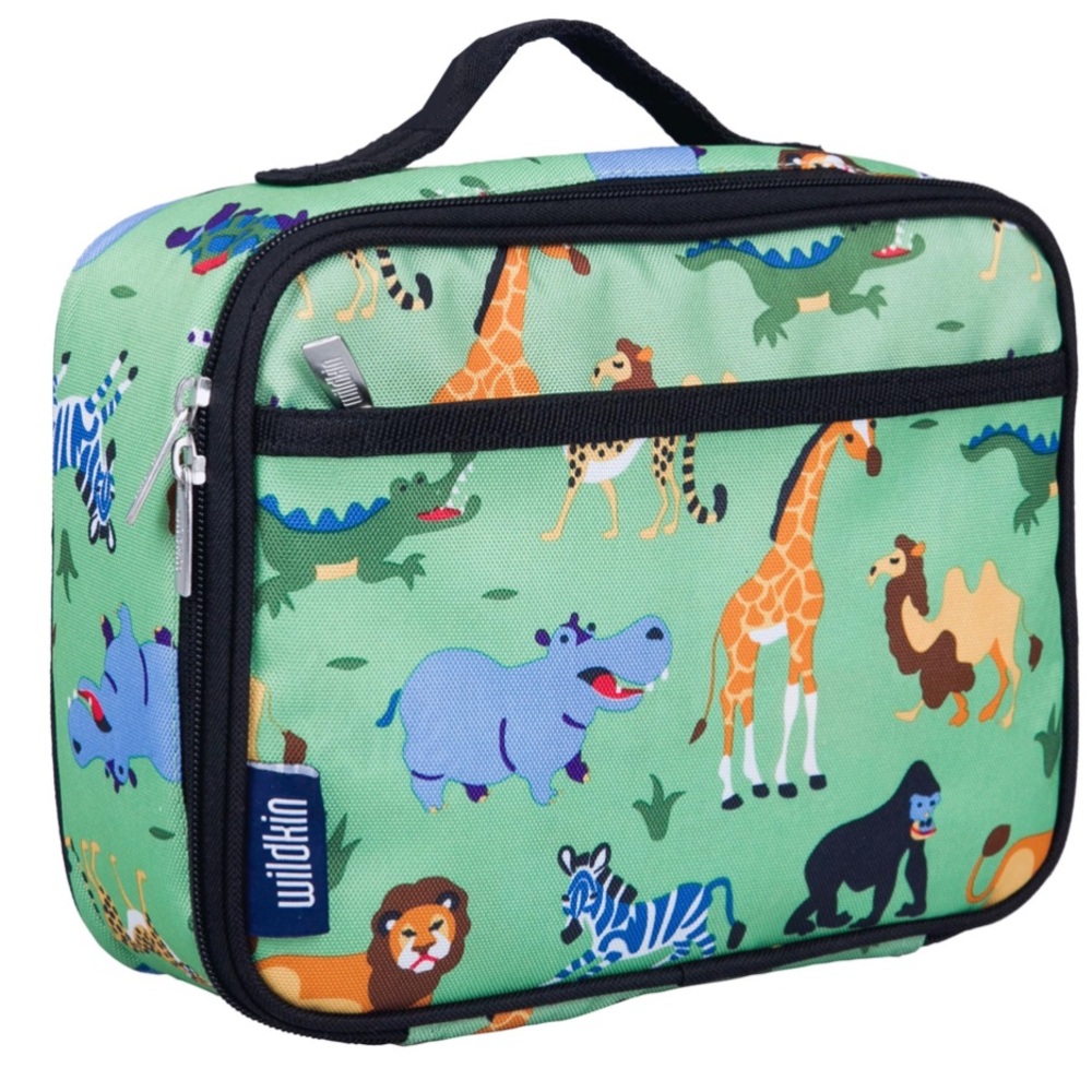 Wildkin Kids Wild Animals Lunch Box - Mint Green